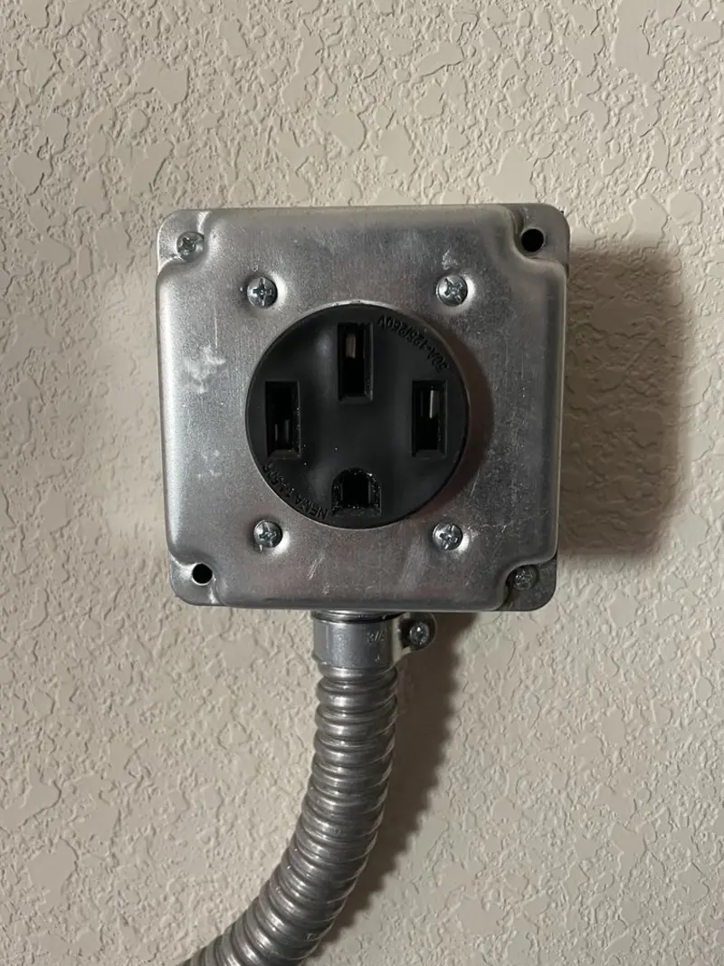 NEMA 14-50 outlet installed for Smart Home Electrical in Ventnor City